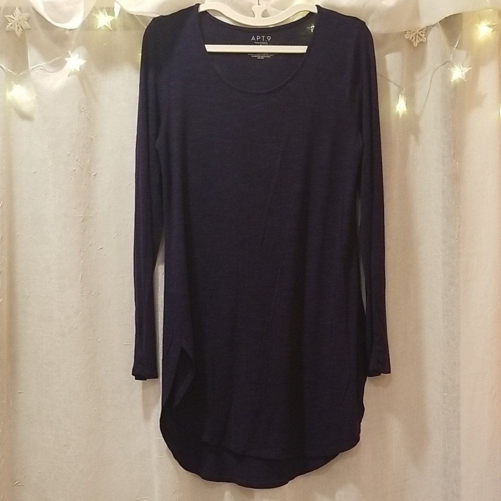 Apt. 9 Women's Dark Blue Long Sleeve Tee